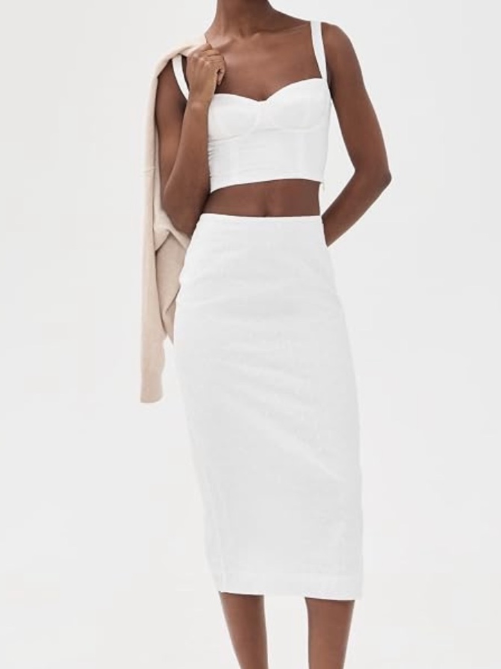 Reformation White eyelet Fontana set NWT